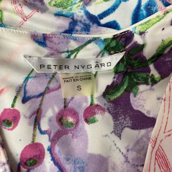 Peter Nygard Womens Floral Print Wrap‎ Dress S - Picture 6 of 6
